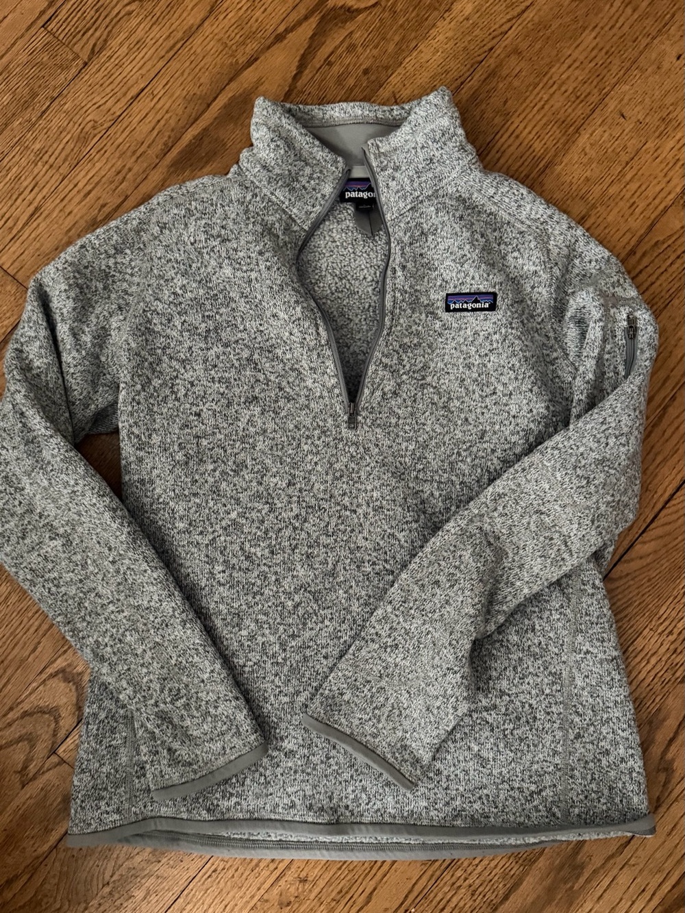 Patagonia Women’s Better Sweater Heather Gray Quarter-Zip Pullover